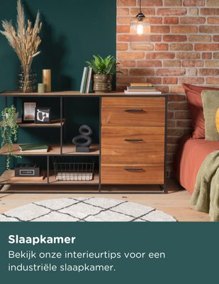 slaapkamer industrieel