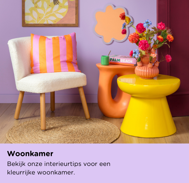 kleurrijke woonkamer